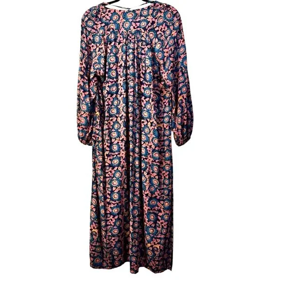 NATURAL LIFE Navy and Pink Floral Maxi Dress - Picture 2 of 13